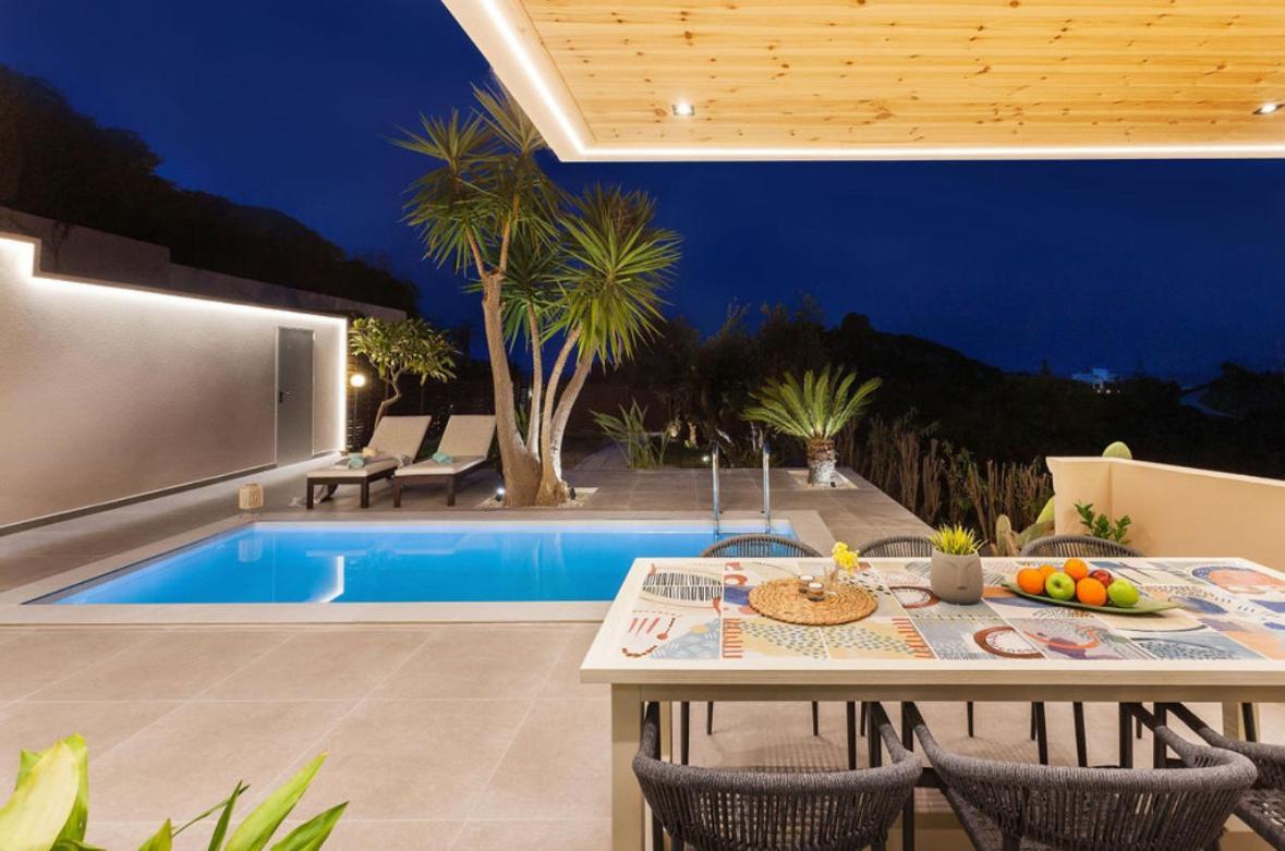 Olive Garden - Private Heated Pool Vacation Home Platanias  Exterior photo