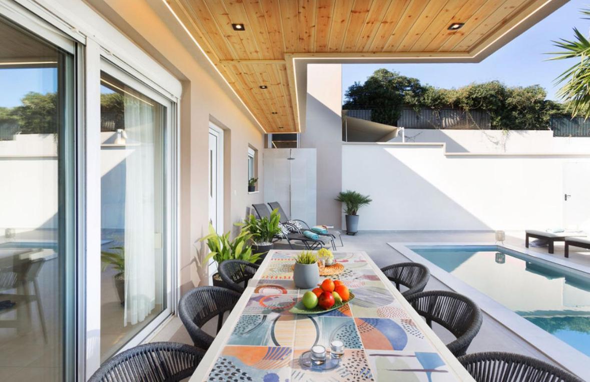 Olive Garden - Private Heated Pool Vacation Home Platanias  Exterior photo
